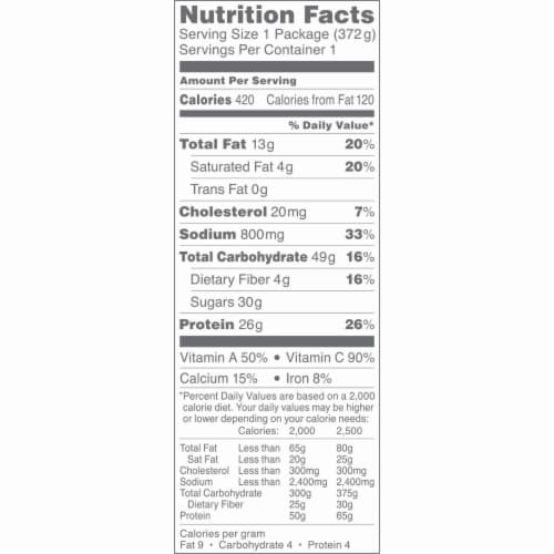 Stouffer's Fit Kitchen Bourbon Steak Frozen Meal Perspective: bottom