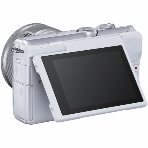 Canon Eos M200 Mirrorless Digital Camera With 15-45mm Lens White Perspective: bottom