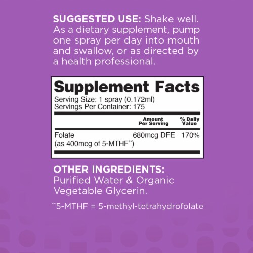 NBpure Methyl Folate Spray Perspective: bottom