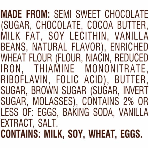 Pepperidge Farm Farmhouse® Thin and Crispy Dark Chocolate Chip Cookies Perspective: bottom