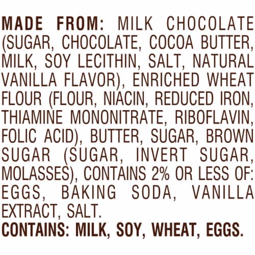 Pepperidge Farm Farmhouse® Thin and Crispy Milk Chocolate Chip Cookies Perspective: bottom