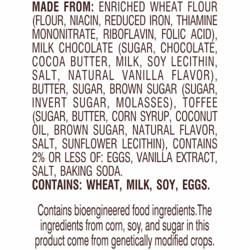 Pepperidge Farm Farmhouse® Thin & Crispy Toffee Milk Chocolate Cookies Perspective: bottom