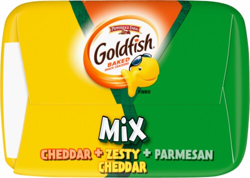 Goldfish® Mix Three Cheese Baked Snack Crackers Perspective: bottom
