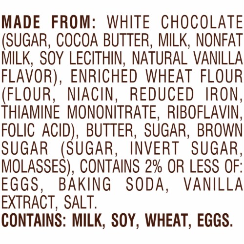 Pepperidge Farm Farmhouse Thin & Crispy White Chocolate Chip Cookies Perspective: bottom