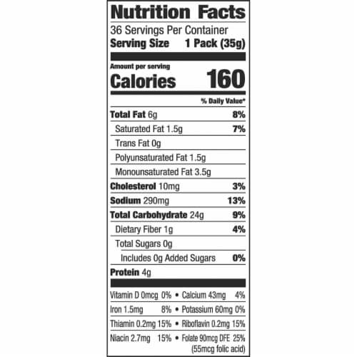 Pepperidge Farm Goldfish Cheddar Crackers, 1.25 Ounce (36 Count) Perspective: bottom