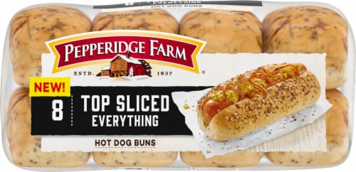 Pepperidge Farm® Bakery Classics Top Cliced Everything Hot Dog Bun Perspective: bottom