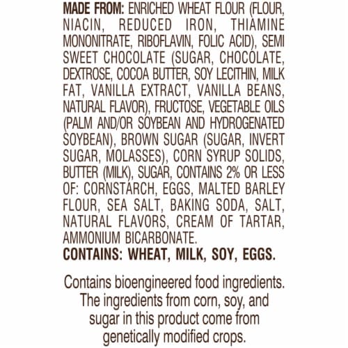 Pepperidge Farm Soft Baked Newport Dark Chocolate Cookies With Sea Salt Perspective: bottom