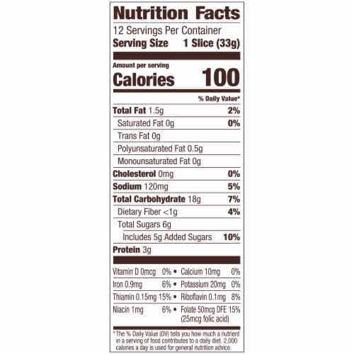 Pepperidge Farm Swirl Lemon Blueberry Flavored Breakfast Bread, 14 Oz Loaf Perspective: bottom