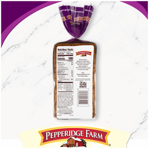 Pepperidge Farm Raisin Cinnamon Swirl Breakfast Bread Perspective: bottom