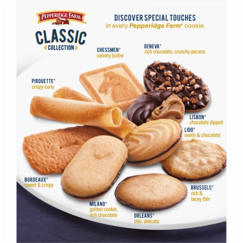 Pepperidge Farm Cookies Classic Collection 9 Cookie Varieties Perspective: bottom