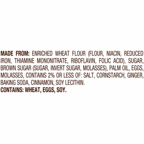Pepperidge Farm Gingerman Cookies Ginger Cookies Perspective: bottom