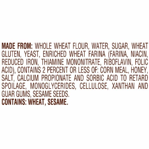 Pepperidge Farm 100% Whole Wheat Mini Bagels Perspective: bottom