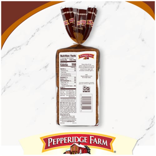Pepperidge Farm Brown Sugar Cinnamon Swirl Breakfast Bread Perspective: bottom