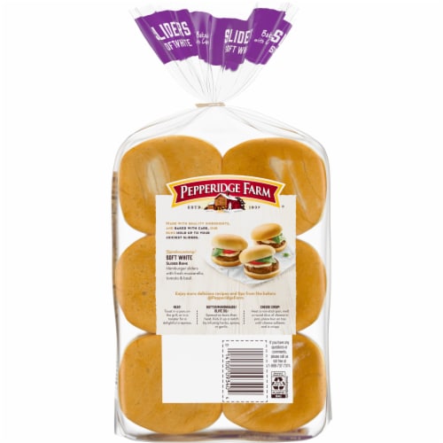 Pepperidge Farm Soft White Slider Buns, 12-Pack Bag Perspective: bottom