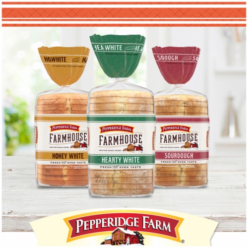 Pepperidge Farm Farmhouse Honey Wheat Bread Perspective: bottom