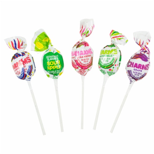Charms® Blow Pop® Assorted Bubble Gum Filled Pops Perspective: bottom