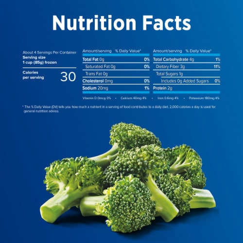 Birds Eye Baby Broccoli Florets Frozen Vegetables Perspective: bottom