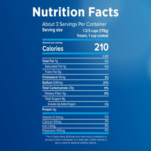 Birds Eye® Voila!® Garlic Chicken Frozen Meal Perspective: bottom
