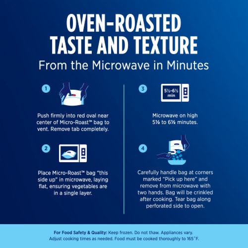 Birds Eye Microwave Roasters Butternut Squash Frozen Vegetables Perspective: bottom