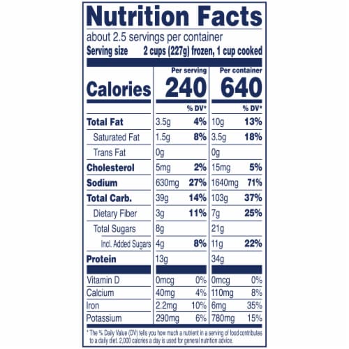 Birds Eye Voila! Beef Lo Mein Frozen Meal Perspective: bottom