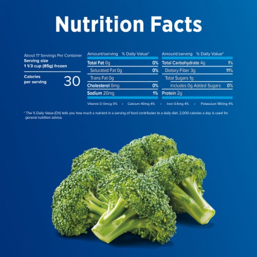 Birds Eye Broccoli Florets Frozen Vegetables Perspective: bottom