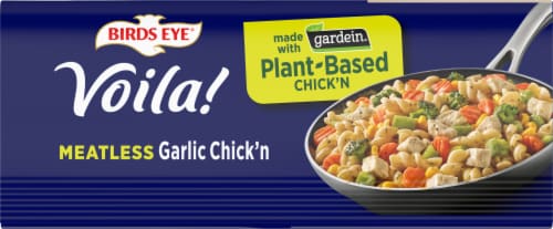 Birds Eye Voila Plant Based Gardein Garlic Chick'n Vegetable Frozen Meal Perspective: bottom