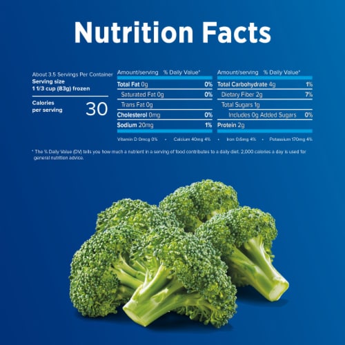 Birds Eye® Steamfresh® Frozen Broccoli Florets Perspective: bottom