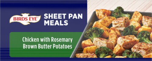 Birds Eye Sheet Pan Chicken With Rosemary Brown Butter Potatoes Frozen Meal Perspective: bottom