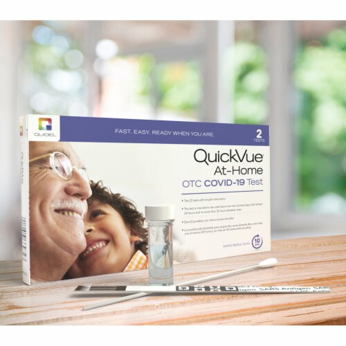 Quidel QuickVue At-Home COVID-19 Test - 10 Minute Results at Home Perspective: bottom