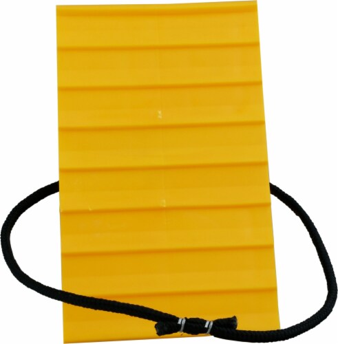 Camco Wheel Chock With Rope - Yellow Perspective: bottom