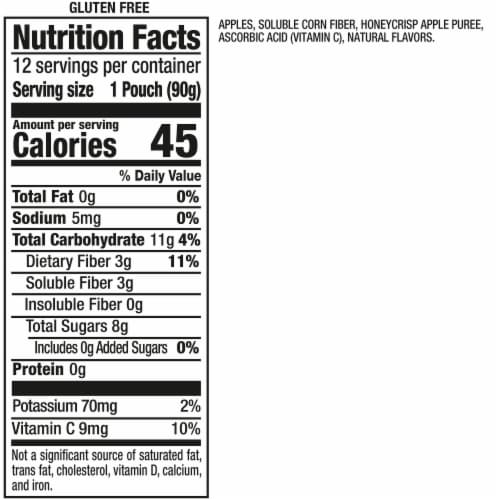 Mott's® Mighty Honeycrisp Applesauce Pouches Perspective: bottom