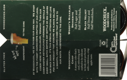 Woodchuck Crisp Hard Cider Bottles Perspective: bottom