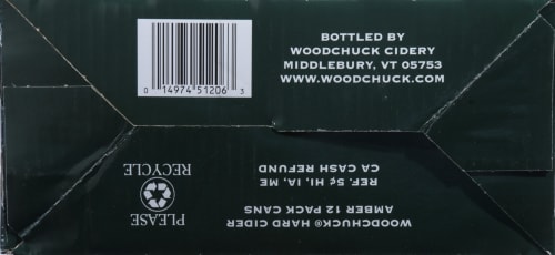 Woodchuck Amber Hard Cider Perspective: bottom