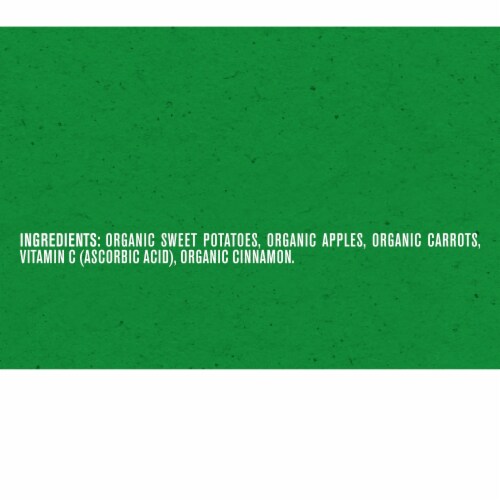 Gerber® 2nd Foods Organic Sweet Potato Apple Carrot & Cinnamon Baby Food Perspective: bottom