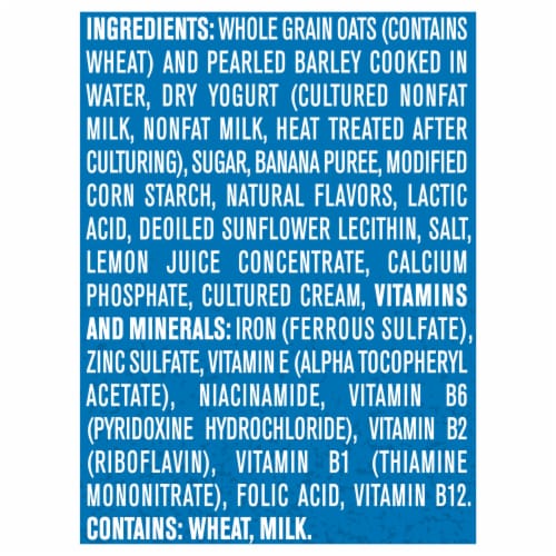 Gerber® Oatmeal & Barley Bananas & Cream Toddler Cereal Perspective: bottom