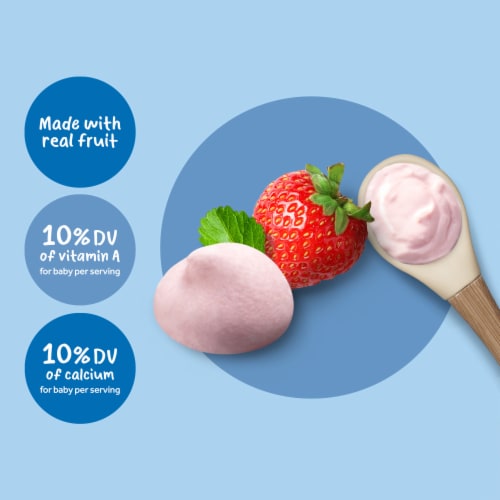 Gerber® Yogurt Melts® Strawberry Freeze-Dried Yogurt Snack Perspective: bottom