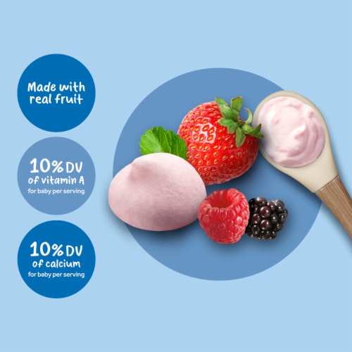 Gerber® Crawler Mixed Berries Yogurt Melts Snacks for Baby Perspective: bottom