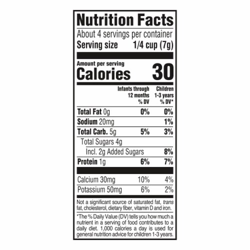 Gerber 2nd Foods Organic for Baby Yogurt Melts Banana Strawberry 1 oz Bag Perspective: bottom