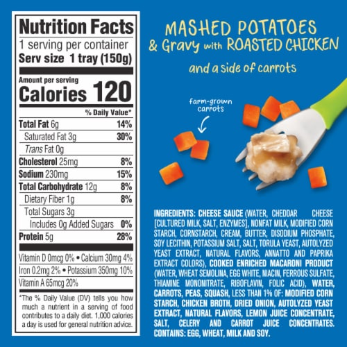 Gerber Toddler Food Mashed Potatoes & Gravy with Chicken Mealtime for Toddler Perspective: bottom