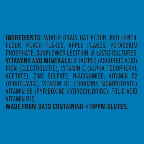 Gerber Cereal for Baby Power Blend 2nd Foods Probiotic Oatmeal Baby Cereal Peach Apple Perspective: bottom