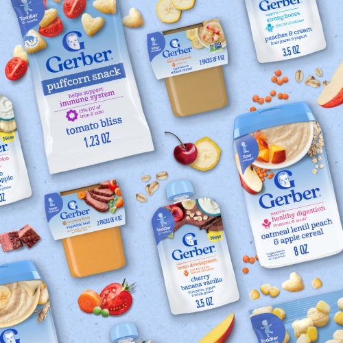 Gerber 2nd Foods Baby Foods Turkey & Rice Tub Perspective: bottom