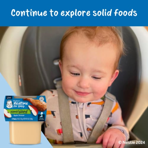 Gerber 2nd Foods Baby Foods Apple Chicken Perspective: bottom