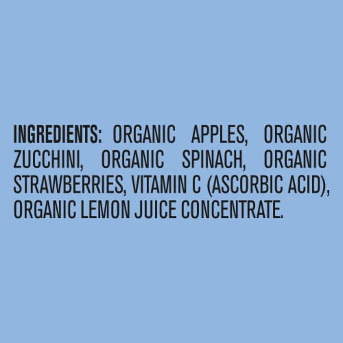 Gerber 2nd Foods Organic Apple Zucchini Spinach Strawberry Perspective: bottom