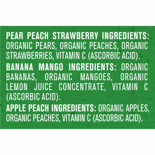 Gerber 2nd Foods Organic Baby Food Variety Pack Fruit and Veggie Favorites Perspective: bottom