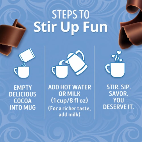 Swiss Miss Dark Chocolate Flavored Hot Cocoa Mix Perspective: bottom