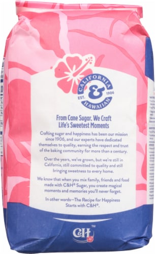 C&H Premium Pure Cane Granulated Sugar 4 lb Bag Perspective: bottom