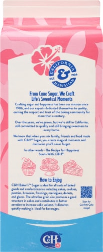 C&H Pure Cane Ultrafine Granulated Baker's Sugar Perspective: bottom