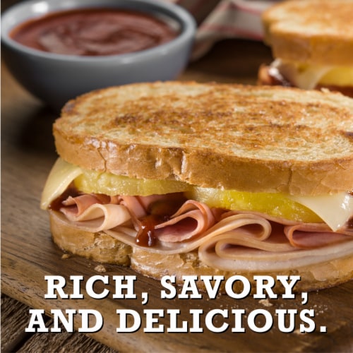 Deli Shaved Smoked Ham Lunch Meat Perspective: bottom