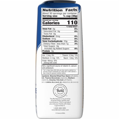 Nutrition Facts of All Purpose Flour  : Healthy Baking Essentials