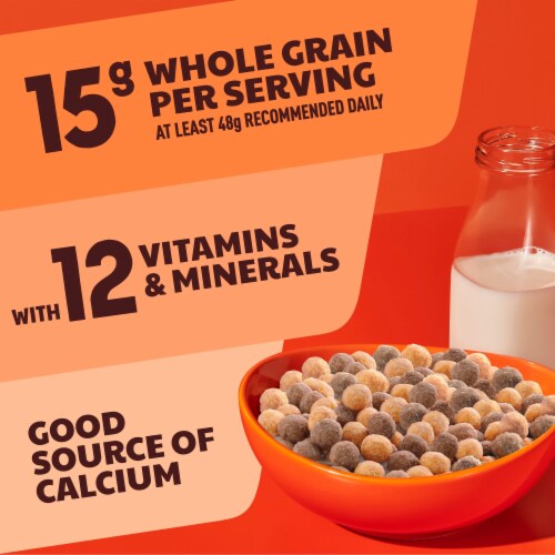 General Mills REESE'S PUFFS Chocolatey Peanut Butter Cereal Giant Size Perspective: bottom